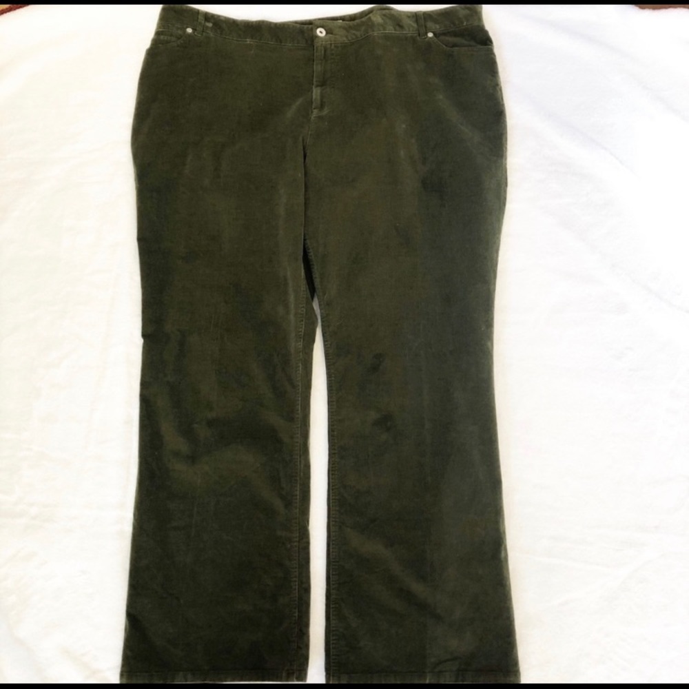 J. Jill Green Bootcut Corduroys 24